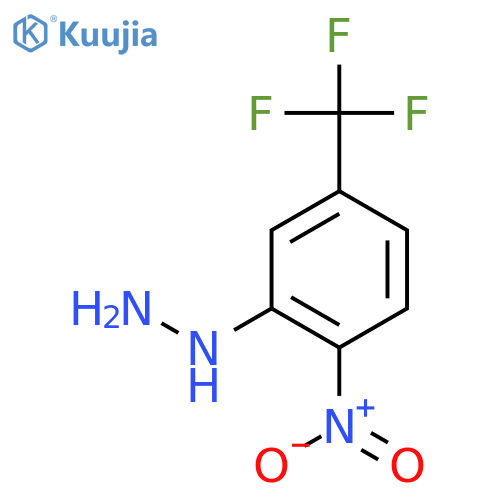 Hydrazine, [2-nitro-5-(trifluoromethyl)phenyl]- structure