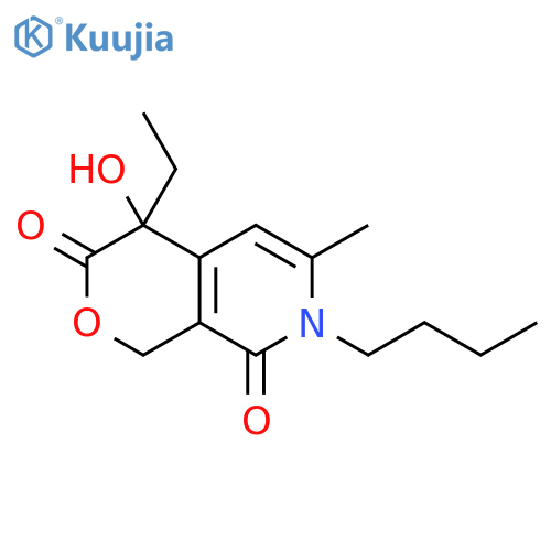 1H-Pyrano[3,4-c]pyridine-3,8(4H,7H)-dione,7-butyl-4-ethyl-4-hydroxy-6-methyl- structure