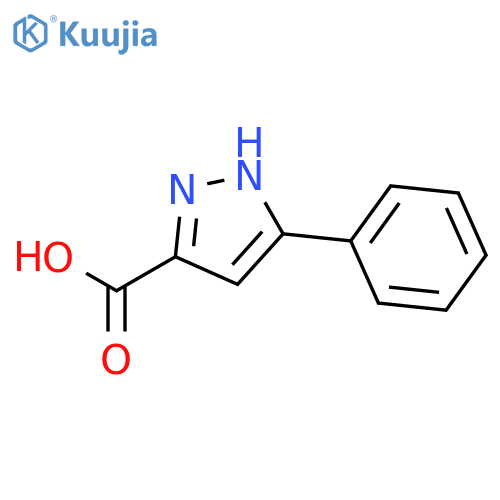 3-Phenyl-1H-pyrazole-5-carboxylic acid structure