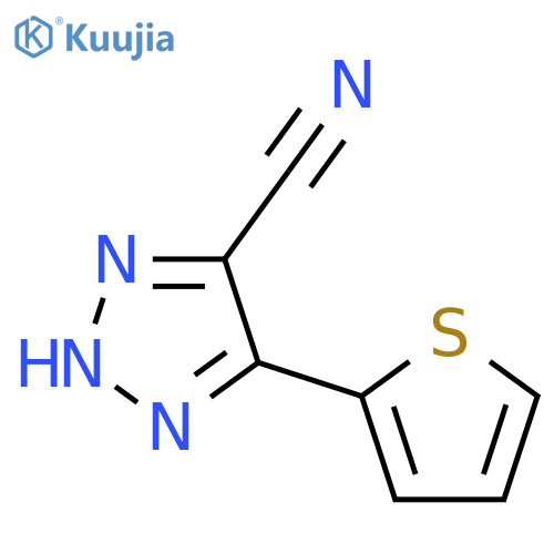 5-thiophen-2-yl-3h-[1,2,3]triazole-4-carbonitrile structure