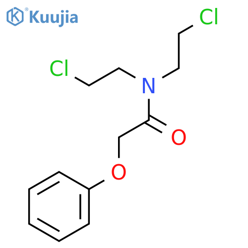 N,N-bis(2-chloroethyl)-2-phenoxyacetamide structure