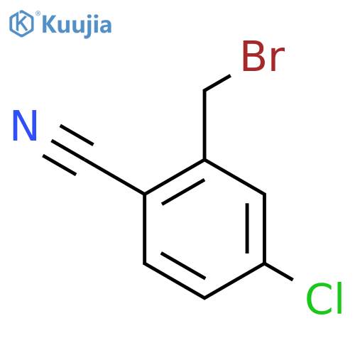 2-(bromomethyl)-4-chlorobenzonitrile structure