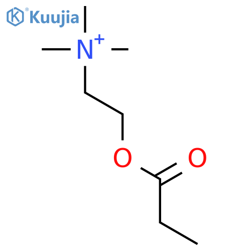 Ethanaminium,N,N,N-trimethyl-2-(1-oxopropoxy)- structure