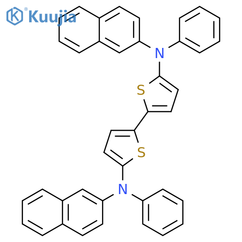 [2,2'-BITHIOPHENE]-5,5'-DIAMINE, N,N'-DI-2-NAPHTHALENYL-N,N'-DIPHENYL- structure