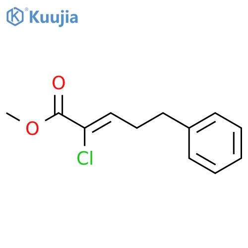 2-Pentenoic acid, 2-chloro-5-phenyl-, methyl ester, (2Z)- structure