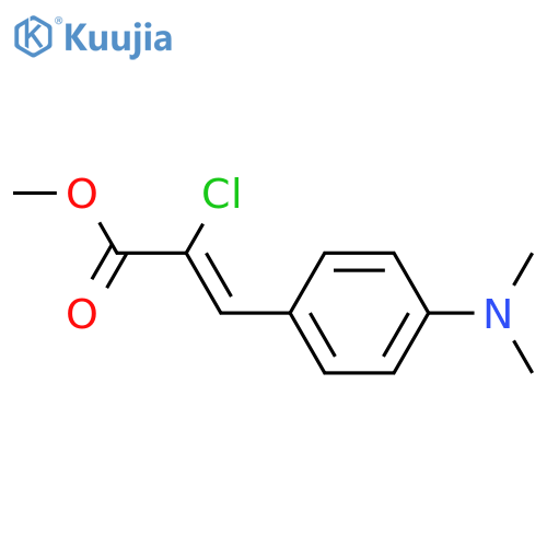2-Propenoic acid, 2-chloro-3-[4-(dimethylamino)phenyl]-, methyl ester,(2Z)- structure