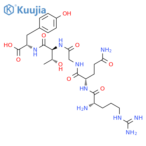 L-TYROSINE, L-ARGINYL-L-GLUTAMINYLGLYCYL-L-THREONYL- structure