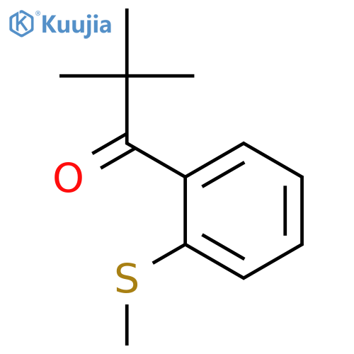 2,2-dimethyl-1-(2-methylsulfanylphenyl)propan-1-one structure