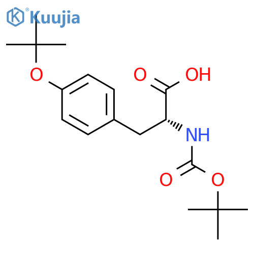Boc-O-tert-butyl-D-tyrosine structure