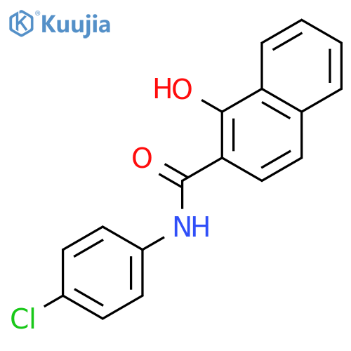 2-Naphthalenecarboxamide, N-(4-chlorophenyl)-1-hydroxy- structure