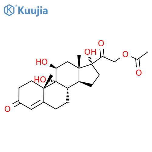 9,17-Dihydroxycorticosterone 21-acetate structure