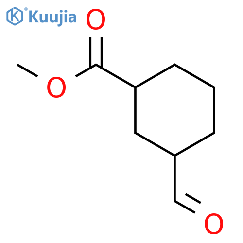 methyl 3-formylcyclohexane-1-carboxylate structure