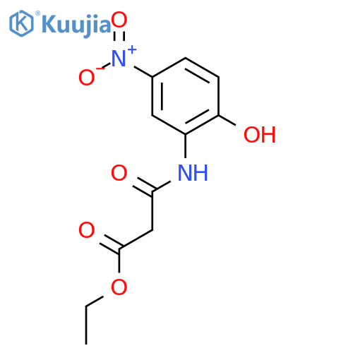 Propanoic acid, 3-[(2-hydroxy-5-nitrophenyl)amino]-3-oxo-, ethyl ester structure