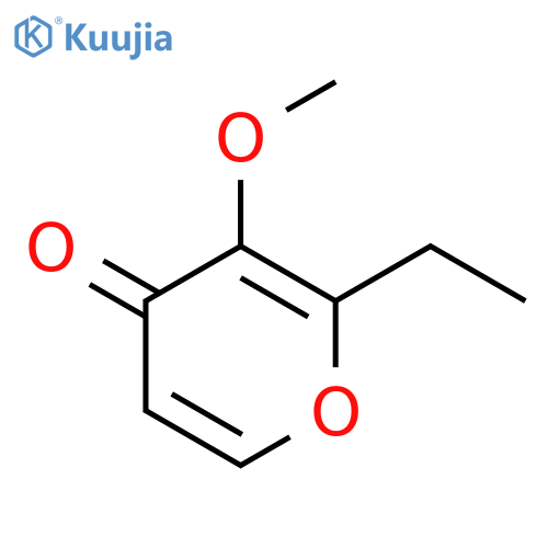 4H-Pyran-4-one, 2-ethyl-3-methoxy- structure