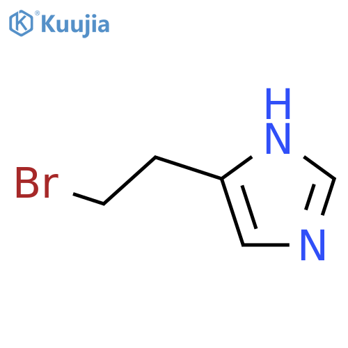 5-(2-bromoethyl)-1H-imidazole structure