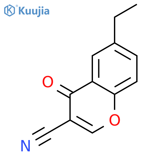 6-ethyl-4-oxochromene-3-carbonitrile structure