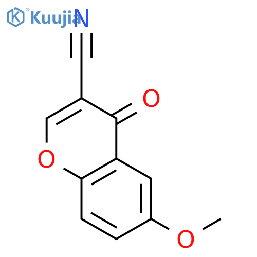 4H-1-Benzopyran-3-carbonitrile, 6-methoxy-4-oxo- structure