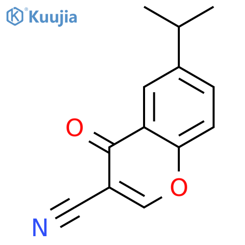 6-Isopropyl-4-oxo-4H-chromene-3-carbonitrile structure