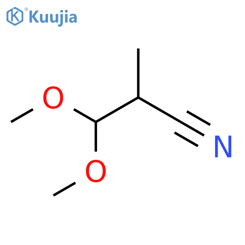 3,3-Dimethoxy-2-methylpropanenitrile structure