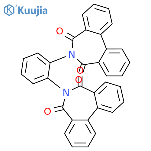 5H-Dibenz[c,e]azepine-5,7(6H)-dione, 6,6'-(1,2-phenylene)bis- structure