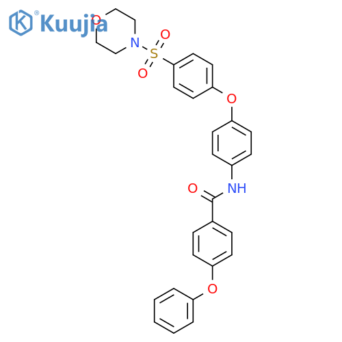 Benzamide, N-[4-[4-(4-morpholinylsulfonyl)phenoxy]phenyl]-4-phenoxy- structure