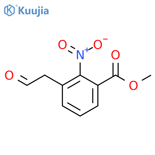 BENZOIC ACID, 2-NITRO-3-(2-OXOETHYL)-, METHYL ESTER structure