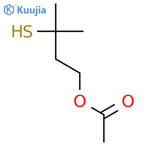1-Butanol,3-mercapto-3-methyl-, 1-acetate structure