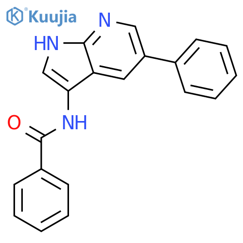 Benzamide, N-(5-phenyl-1H-pyrrolo[2,3-b]pyridin-3-yl)- structure