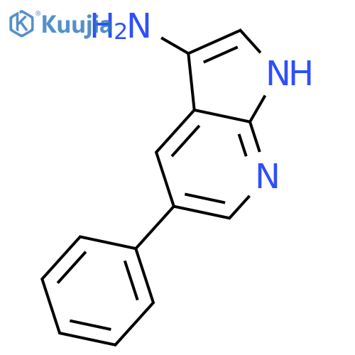 1H-Pyrrolo[2,3-b]pyridin-3-amine, 5-phenyl- structure