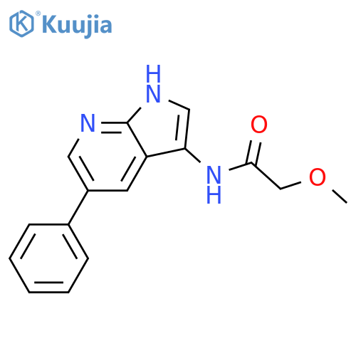 Acetamide, 2-methoxy-N-(5-phenyl-1H-pyrrolo[2,3-b]pyridin-3-yl)- structure