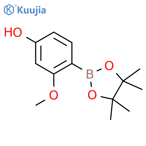 3-Methoxy-4-(4,4,5,5-tetramethyl-1,3,2-dioxaborolan-2-yl)phenol structure