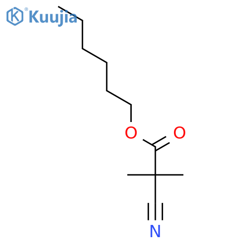 PROPANOIC ACID, 2-CYANO-2-METHYL-, HEXYL ESTER structure