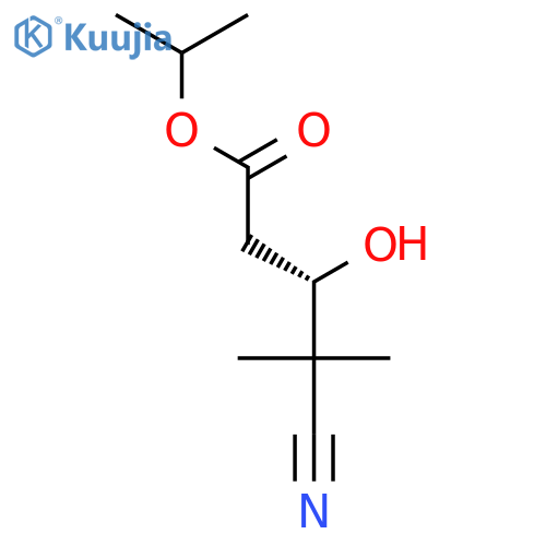 PENTANOIC ACID, 4-CYANO-3-HYDROXY-4-METHYL-, 1-METHYLETHYL ESTER, (3S)- structure