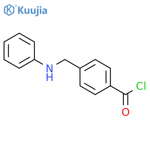 Benzoyl chloride, 4-[(phenylamino)methyl]- structure