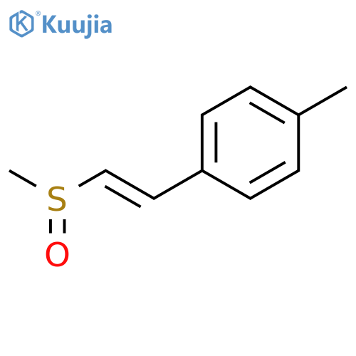 Benzene, 1-methyl-4-[2-(methylsulfinyl)ethenyl]- structure