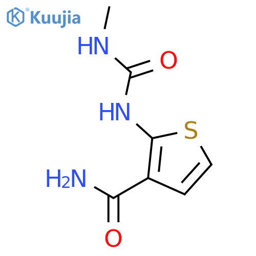 3-THIOPHENECARBOXAMIDE, 2-[[(METHYLAMINO)CARBONYL]AMINO]- structure