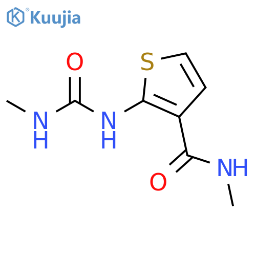 3-Thiophenecarboxamide, N-methyl-2-[[(methylamino)carbonyl]amino]- structure