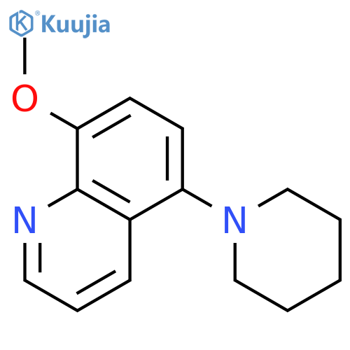 Quinoline, 8-methoxy-5-(1-piperidinyl)- structure