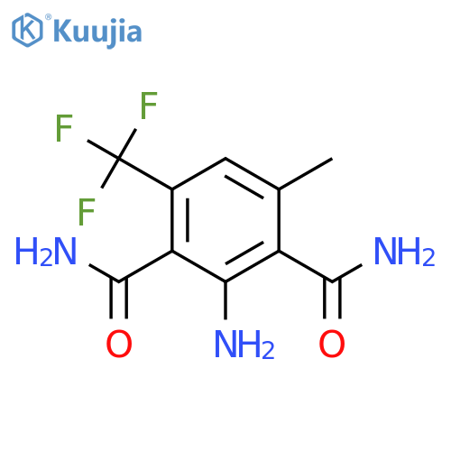 1,3-BENZENEDICARBOXAMIDE, 2-AMINO-4-METHYL-6-(TRIFLUOROMETHYL)- structure