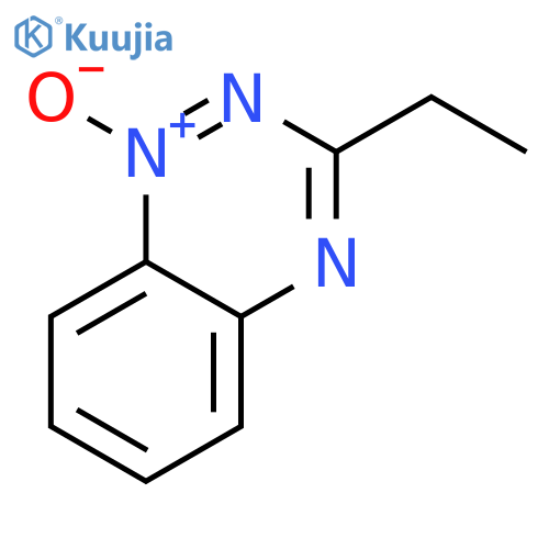 1,2,4-BENZOTRIAZINE, 3-ETHYL-, 1-OXIDE structure