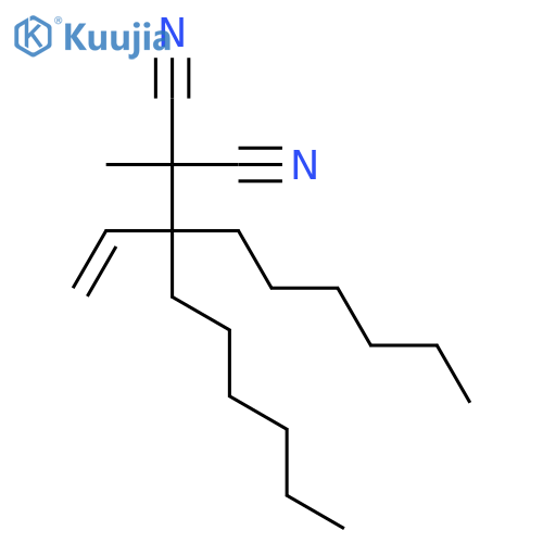 Propanedinitrile, (1-ethenyl-1-hexylheptyl)methyl- structure
