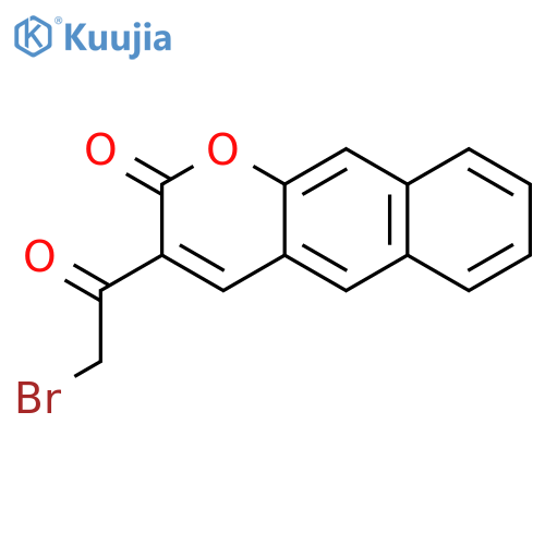2H-NAPHTHO[2,3-B]PYRAN-2-ONE, 3-(BROMOACETYL)- structure