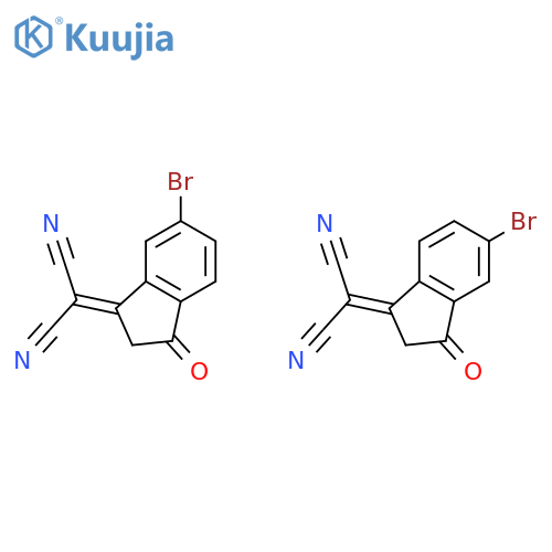 Propanedinitrile, (6-bromo-2,3-dihydro-3-oxo-1H-inden-1-ylidene)- structure