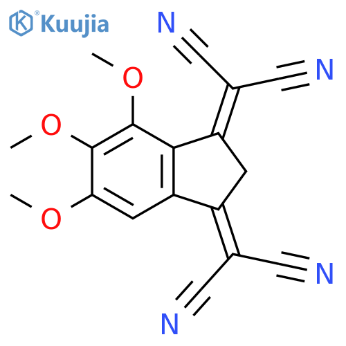 Propanedinitrile,2,2'-(4,5,6-trimethoxy-1H-indene-1,3(2H)-diylidene)bis- structure