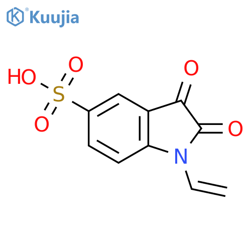 1H-Indole-5-sulfonic acid, 1-ethenyl-2,3-dihydro-2,3-dioxo- structure