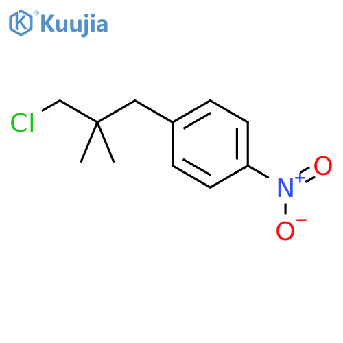 BENZENE, 1-(3-CHLORO-2,2-DIMETHYLPROPYL)-4-NITRO- structure