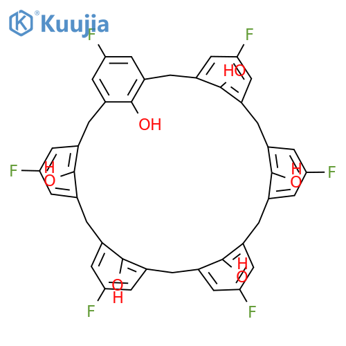 HEPTACYCLO[31.3.1.13,7.19,13.115,19.121,25.127,31]DOTETRACONTA-1(37),3,5,7(42),9,11,13(41),15,17,19(40),21,23,25(39),27,29,31(38),33,35-OCTADECAENE-37,38,39,40,41,42-HEXOL, 5,11,17,23,29,35-HEXAFLUORO- structure