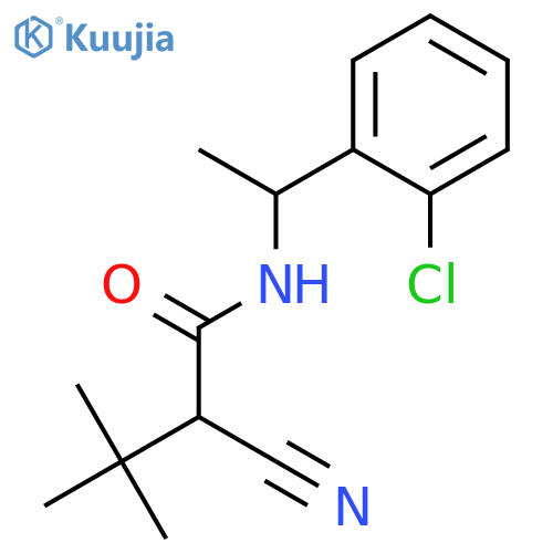 Butanamide, N-[1-(2-chlorophenyl)ethyl]-2-cyano-3,3-dimethyl- structure