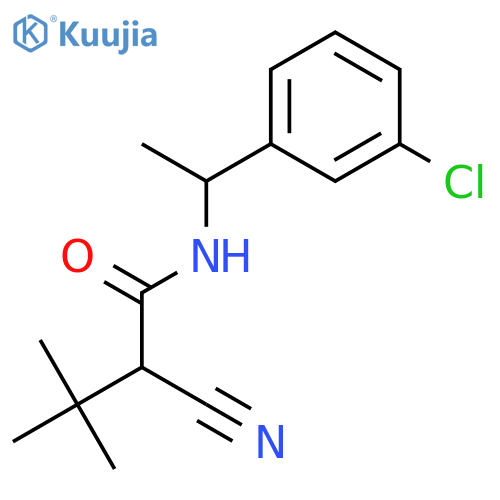 BUTANAMIDE, N-[1-(3-CHLOROPHENYL)ETHYL]-2-CYANO-3,3-DIMETHYL- structure