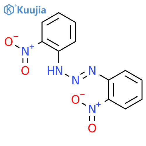 (1E)-1,3-bis(2-nitrophenyl)triaz-1-ene structure
